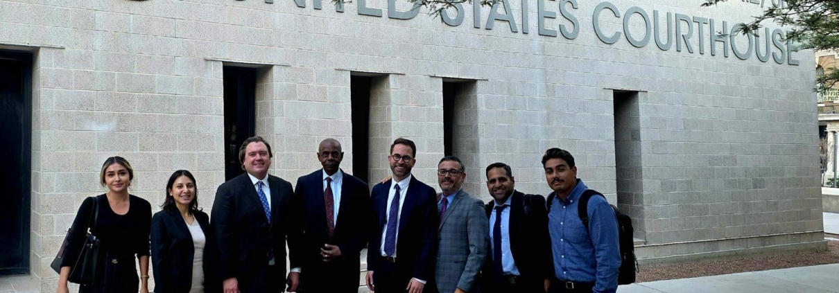 VRP legal team outside courthouse.